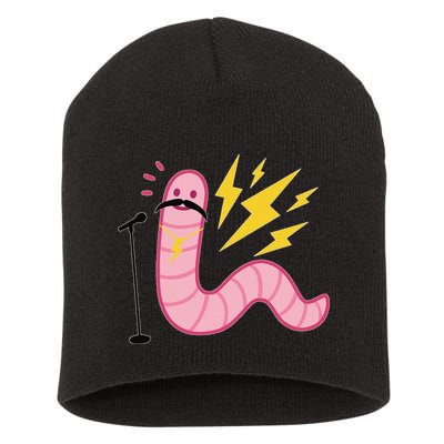 Worm With A Mustache Tom Ariana Reality Short Acrylic Beanie