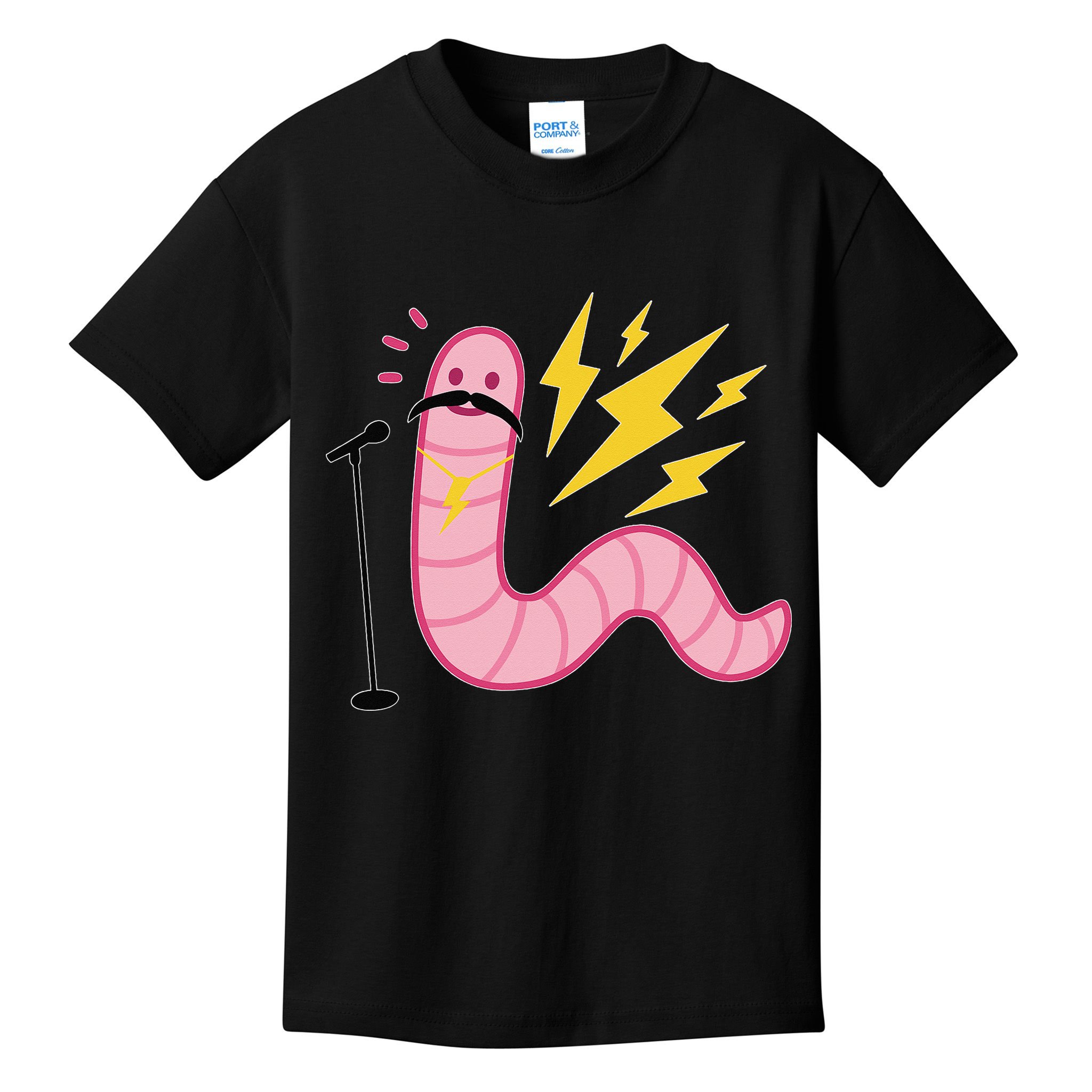 Worm With A Mustache Tom Ariana Reality Kids T-Shirt