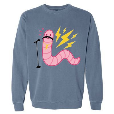 Worm With A Mustache Tom Ariana Reality Garment-Dyed Sweatshirt