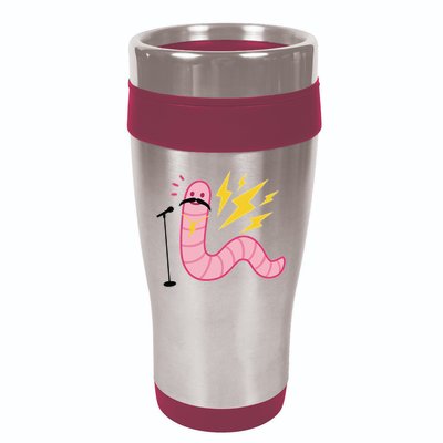 Worm With A Mustache Tom Ariana Reality 16oz Travel Tumbler