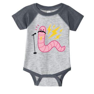 Worm With A Mustache Tom Ariana Reality Infant Baby Jersey Bodysuit