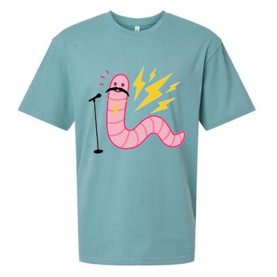 Worm With A Mustache Tom Ariana Reality Sueded Cloud Jersey T-Shirt