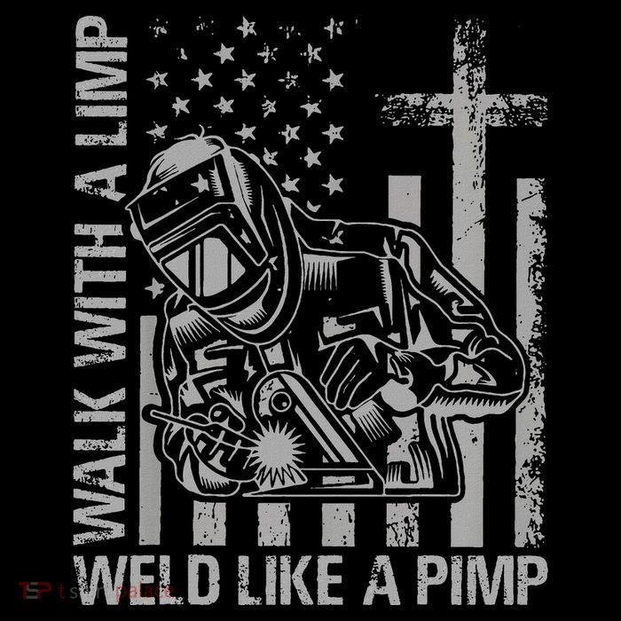 Walk With A Limp Weld Like A Pimp Wool Snapback Cap