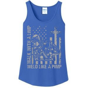 Walk With A Limp Weld Like A Pimp Ladies Essential Tank