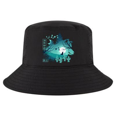 Wolf Wildlife animal Retro 80s Japan Anime japanese art  Cool Comfort Performance Bucket Hat