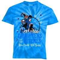 Witch We Are The Daughters Of The Witches You Couldn’t Burn Gift Kids Tie-Dye T-Shirt