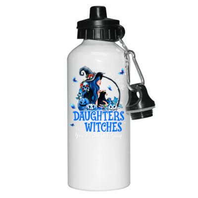 Witch We Are The Daughters Of The Witches You Couldn’t Burn Gift Aluminum Water Bottle