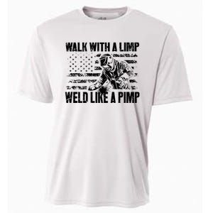 Walk With A Limp Weld Like A Pimp Cooling Performance Crew T-Shirt