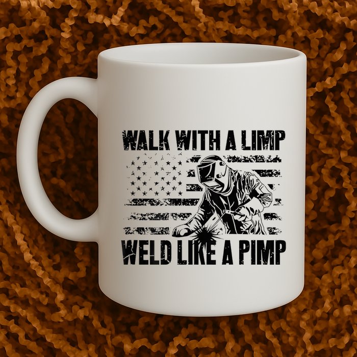 Walk With A Limp Weld Like A Pimp Mug