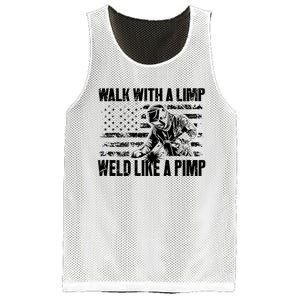 Walk With A Limp Weld Like A Pimp Mesh Reversible Basketball Jersey Tank