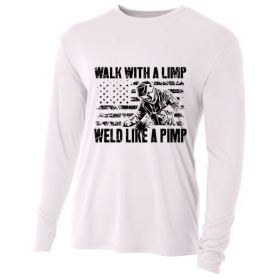 Walk With A Limp Weld Like A Pimp Cooling Performance Long Sleeve Crew