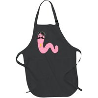 Worm With A Mustache James Tom Ariana Reality Full-Length Apron With Pockets