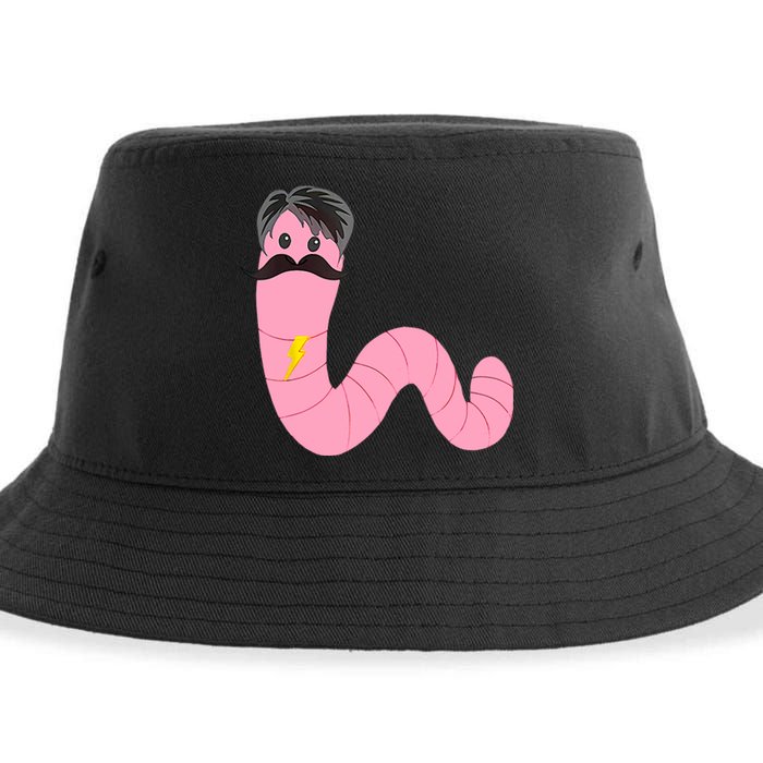 Worm With A Mustache James Tom Ariana Reality Sustainable Bucket Hat