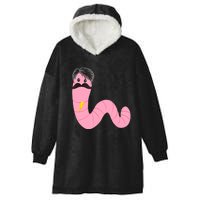 Worm With A Mustache James Tom Ariana Reality Hooded Wearable Blanket