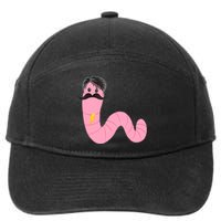 Worm With A Mustache James Tom Ariana Reality 7-Panel Snapback Hat