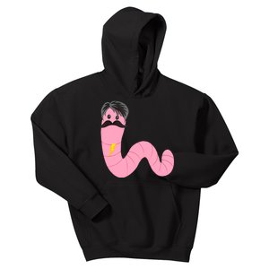 Worm With A Mustache James Tom Ariana Reality Kids Hoodie