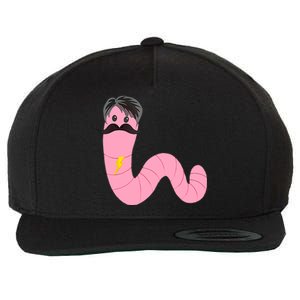 Worm With A Mustache James Tom Ariana Reality Wool Snapback Cap