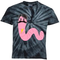 Worm With A Mustache James Tom Ariana Reality Kids Tie-Dye T-Shirt