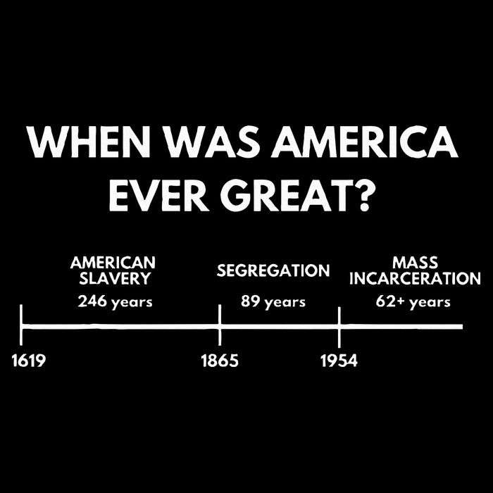 When Was America Ever Great Anti Racist American History Backpack