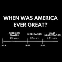 When Was America Ever Great Anti Racist American History Bucket Hat