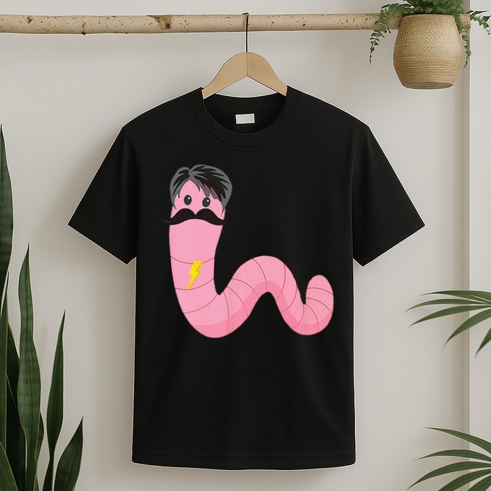 Worm With A Mustache James Tom Ariana Reality T-Shirt