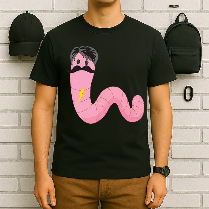 Worm With A Mustache James Tom Ariana Reality T-Shirt