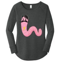 Worm With A Mustache James Tom Ariana Reality Women's Perfect Tri Tunic Long Sleeve Shirt