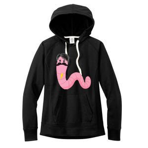 Worm With A Mustache James Tom Ariana Reality Women's Fleece Hoodie