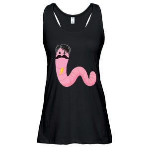 Worm With A Mustache James Tom Ariana Reality Ladies Essential Flowy Tank