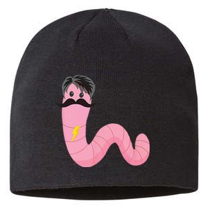 Worm With A Mustache James Tom Ariana Reality Sustainable Beanie