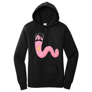 Worm With A Mustache James Tom Ariana Reality Women's Pullover Hoodie