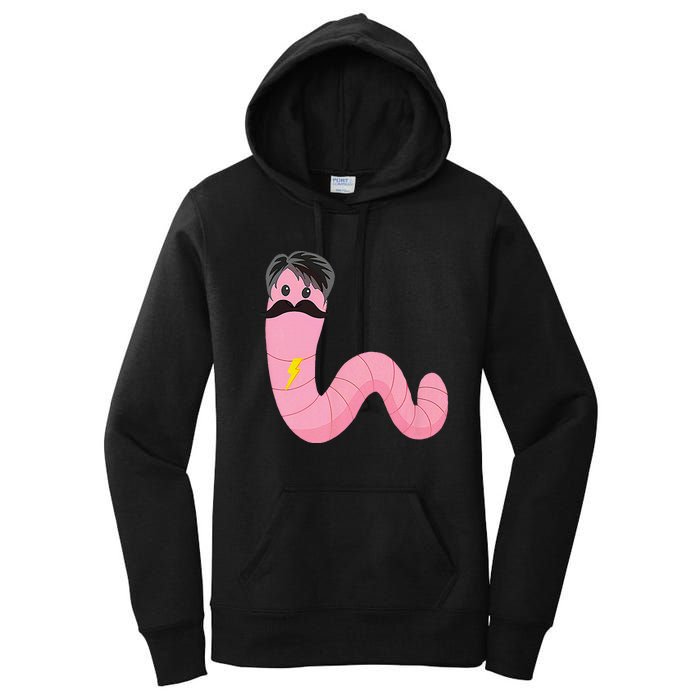 Worm With A Mustache James Tom Ariana Reality Women's Pullover Hoodie