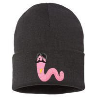 Worm With A Mustache James Tom Ariana Reality Sustainable Knit Beanie