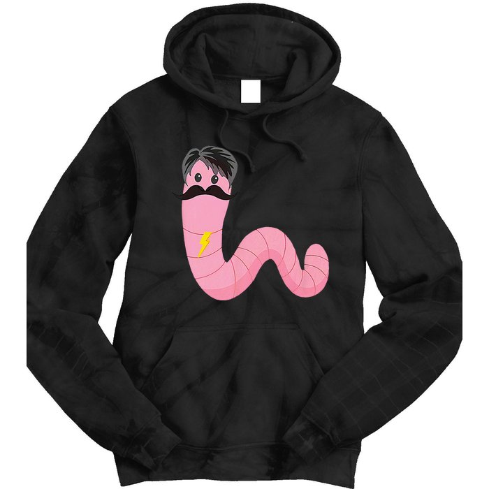 Worm With A Mustache James Tom Ariana Reality Tie Dye Hoodie