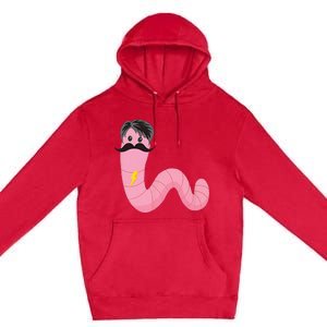 Worm With A Mustache James Tom Ariana Reality Premium Pullover Hoodie