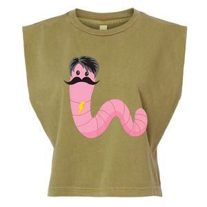 Worm With A Mustache James Tom Ariana Reality Garment-Dyed Women's Muscle Tee