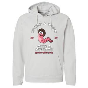 Worm With A Mustache James Tom Ariana Reality Performance Fleece Hoodie