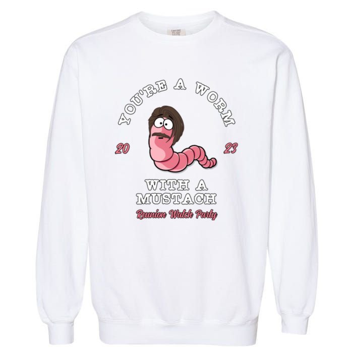 Worm With A Mustache James Tom Ariana Reality Garment-Dyed Sweatshirt