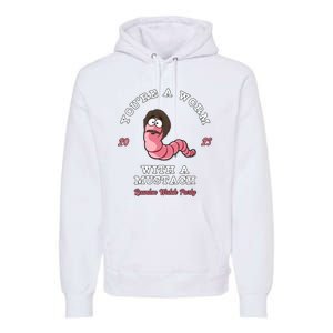 Worm With A Mustache James Tom Ariana Reality Premium Hoodie