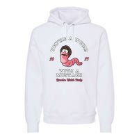 Worm With A Mustache James Tom Ariana Reality Premium Hoodie