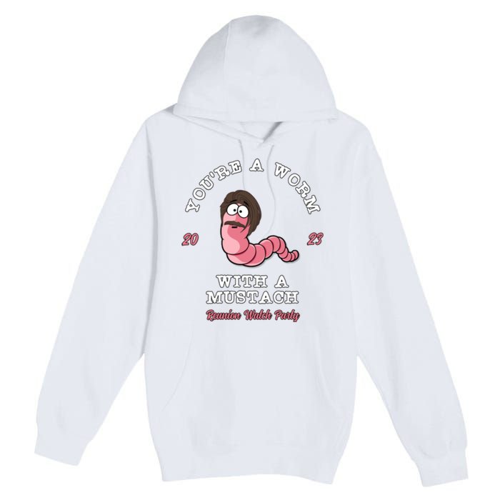 Worm With A Mustache James Tom Ariana Reality Premium Pullover Hoodie