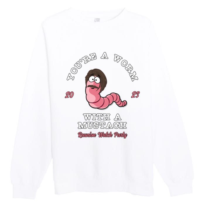 Worm With A Mustache James Tom Ariana Reality Premium Crewneck Sweatshirt