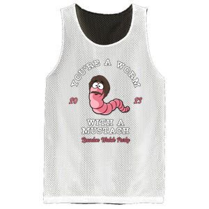 Worm With A Mustache James Tom Ariana Reality Mesh Reversible Basketball Jersey Tank