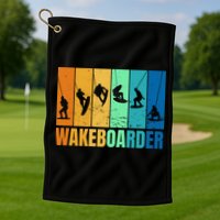 Wakeboarder Golf Towel