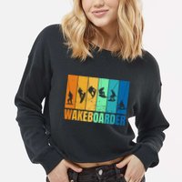 Wakeboarder Cropped Pullover Crew