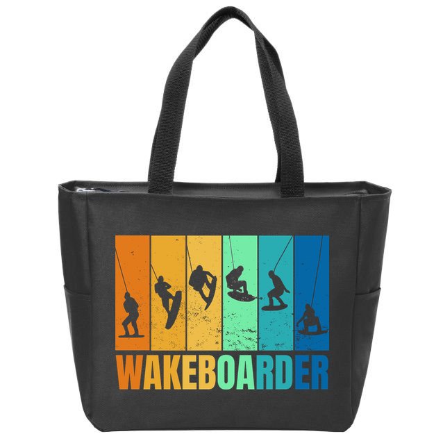 Wakeboarder Zip Tote Bag