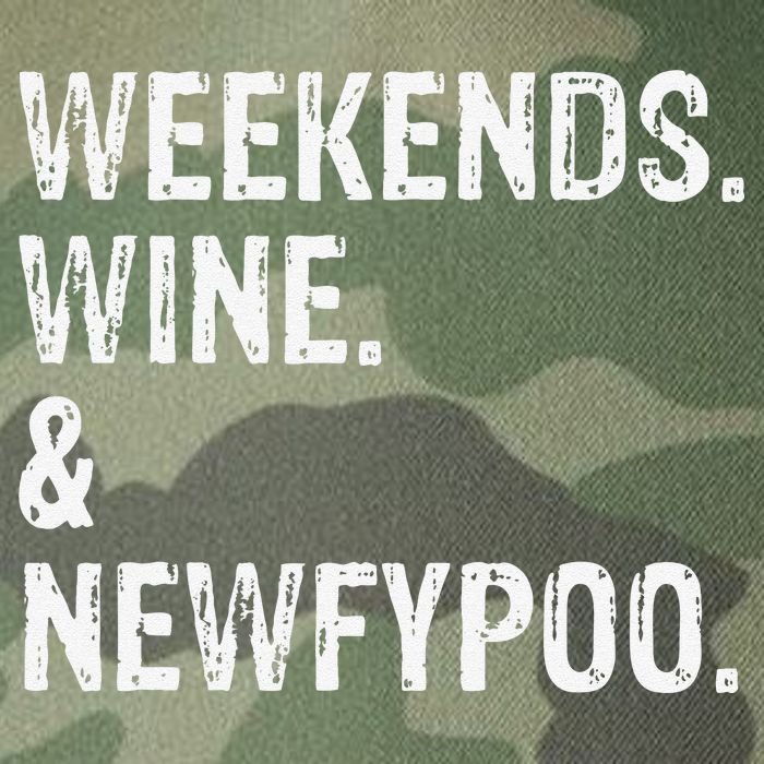 Weekends Wine And Newfypoo Funny Newfypoo Dog Legacy Tie Dye Trucker Hat
