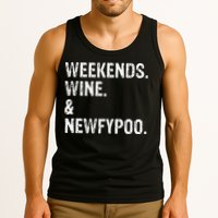 Weekends Wine And Newfypoo Funny Newfypoo Dog Tank Top