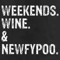 Weekends Wine And Newfypoo Funny Newfypoo Dog Microfiber Hand Towel