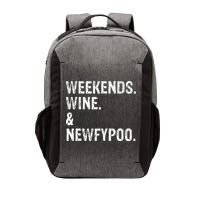 Weekends Wine And Newfypoo Funny Newfypoo Dog Vector Backpack